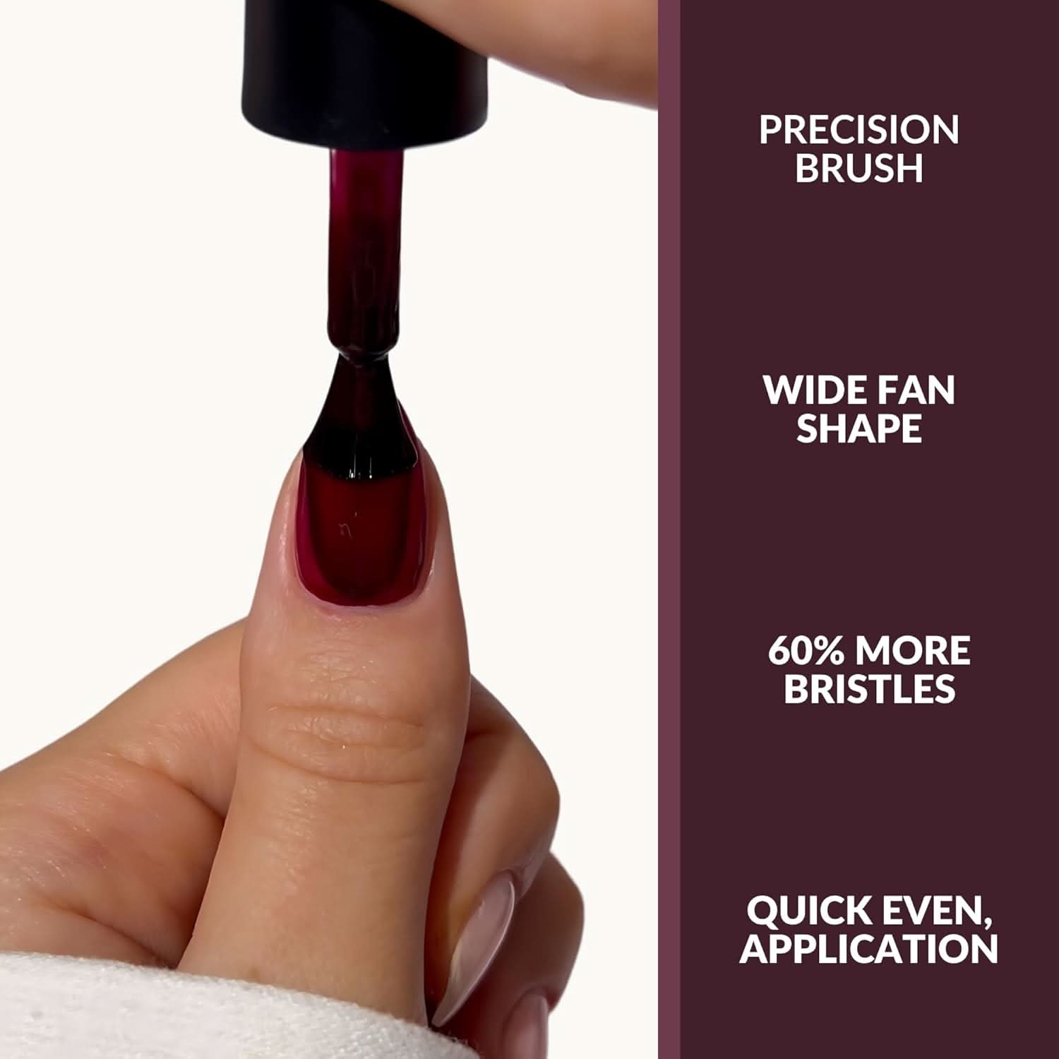 Midnight Rendezvous Nail Strengthening Polish - Deep Black & Red