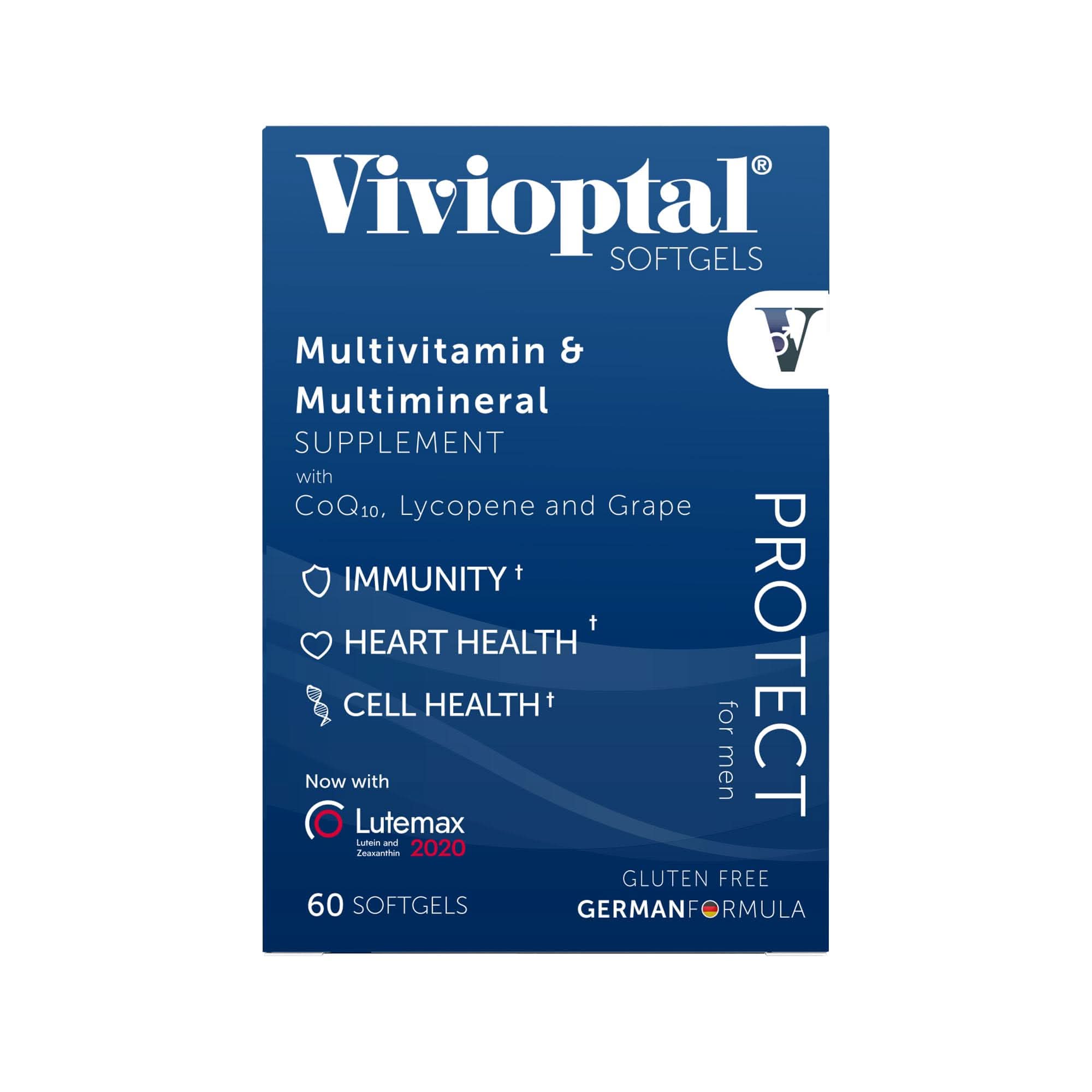 Men's Multivitamin with CoQ10, Lycopene & Resveratrol - 60 Capsules
