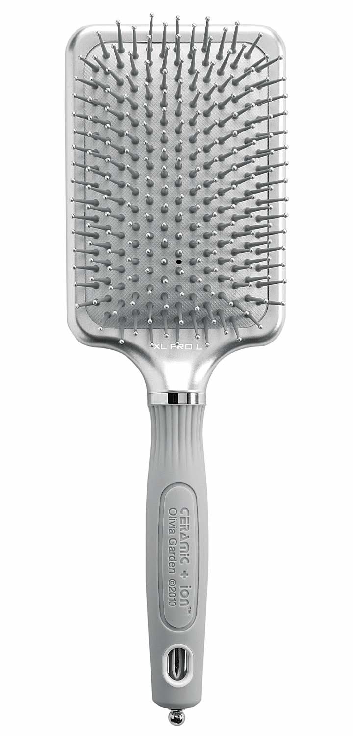Olivia Garden Ceramic + Ion XL Pro thermal hair styling brush with ion-charged bristles
