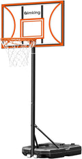 Aimking Basketball Hoop Outdoor 3.3-10FT 5s-Rapid-Adjustable, 40/44 inch Shatterproof Backboard & Enlarged Base, Portable Basketball Hoop & Goal for Kids/Adults/Families in Poolside/Backyard/Indoor