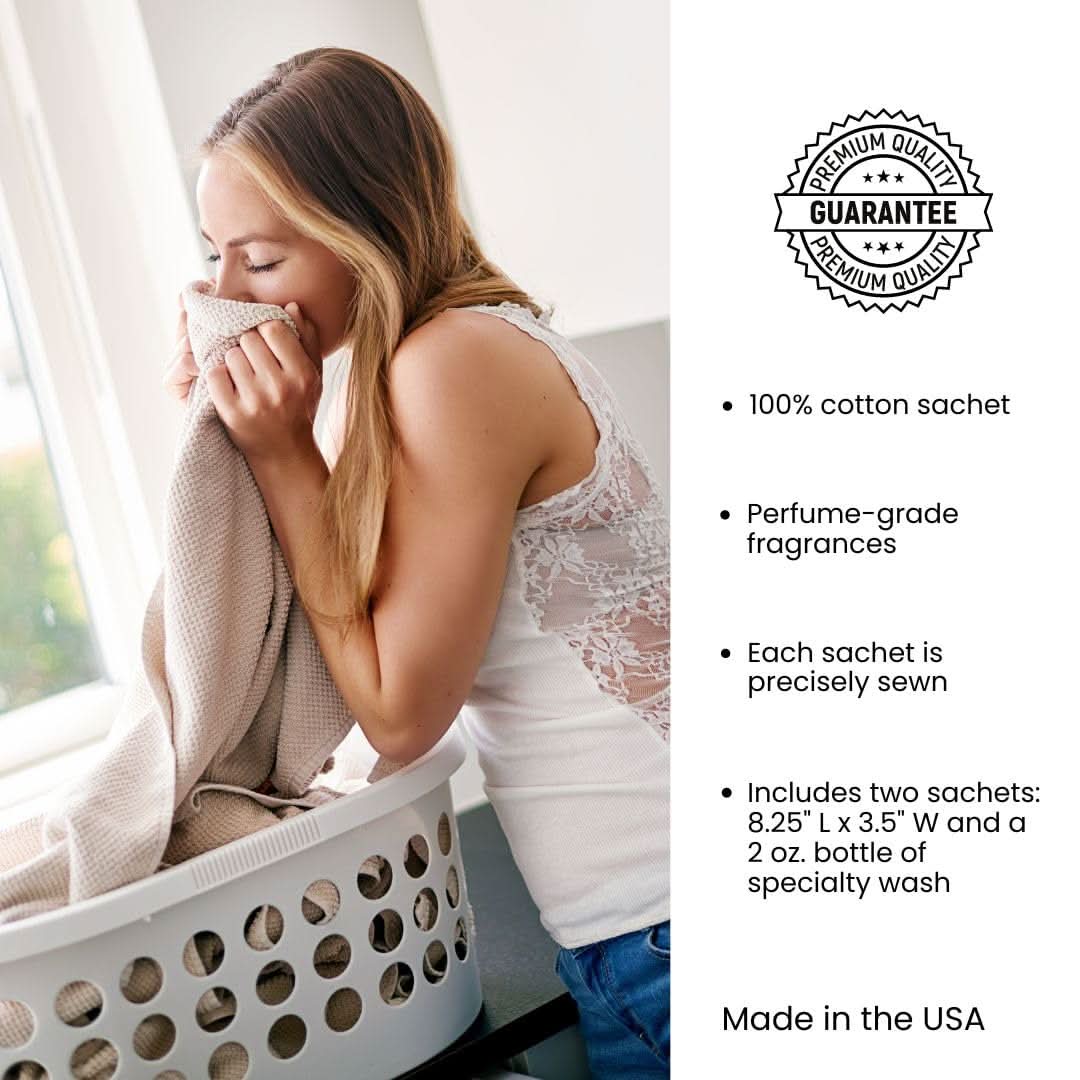 Blue Violet Dryer Sachet Double Pack for Soft Laundry Care