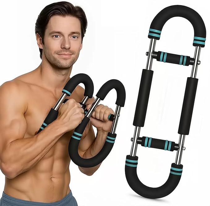 Twister Arm Exerciser,40-110lb Adjustable Chest Workout Equipment, Forearm Triceps Chest Enhanced Exercise Strengthener,Portable Detachable Upper Body Fitness Machine for Home and Gym