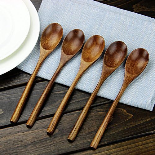 AOOSY 9 In Wooden Spoons for Eating
