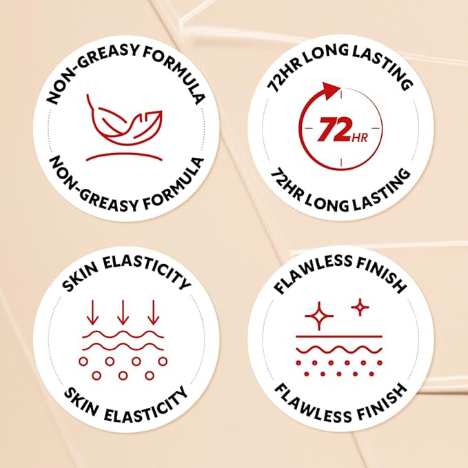 TIRTIR Mask Fit Red Cushion Foundation | Full coverage, Weightless, Skin fit, Satin Glow Finish, Korean Makeup, beauty, Tattoo cover up, Buildable (#27C Cool Beige, 0.63 Fl Oz)