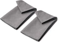 Eunzel 2 Pack Hot Yoga Microfiber Hand Towel Super Absorbent Sweat Towel for Hot Yoga, Pilates and Workout 16" x 26.5", Dark Grey