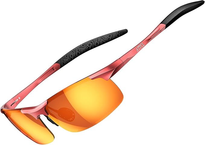 ATTCL Men's Sports Polarized Sunglasses Men for Driving running Fishing Golf - UV Protection Sun glasses Metal Frame