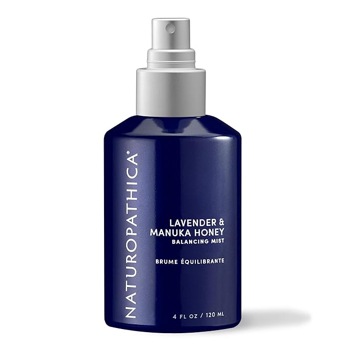 Naturopathica Lavender & Manuka Honey Face Mist, Face Spray for Moisturizing, Calming & Balancing Skin, Facial Spray to Help Reduce Redness & Boost Hydration, Purifies Skin, 4 fl oz