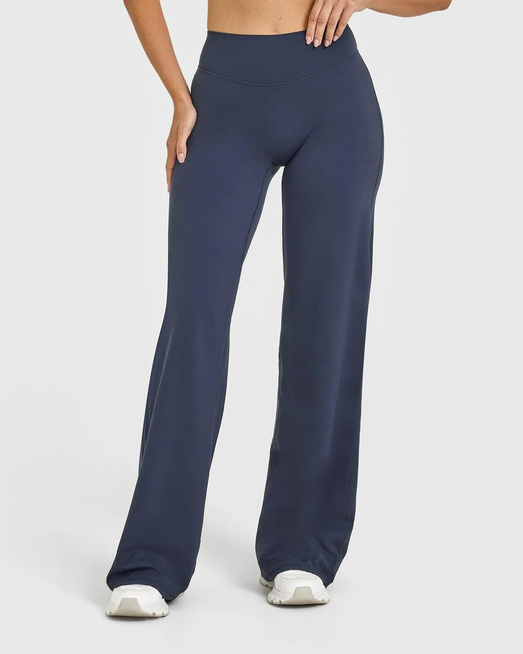 Women's High Waist Yoga Pants - Soft Stretch Straight Leg Bottoms