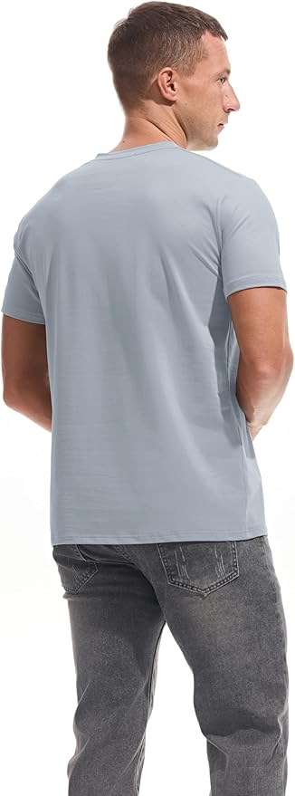 Men’s Modern Fitted V-Neck T-Shirt Premium Comfort Undershirt