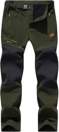 BenBoy Men's Snow Ski Outdoor Waterproof Windproof Fleece Cargo Hiking Pants