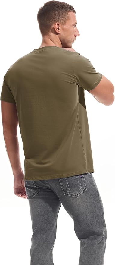 Men’s Modern Fitted V-Neck T-Shirt Premium Comfort Undershirt