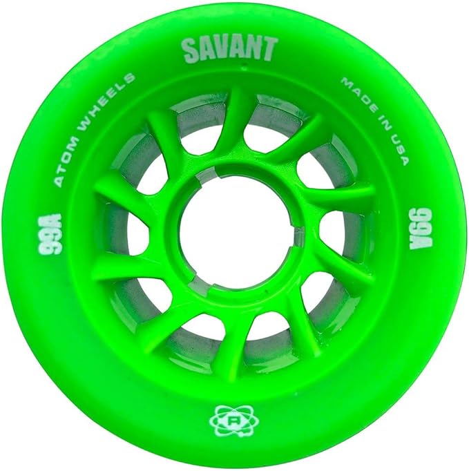 Atom Quad Wheels - Savant (62mmx40mm, Purple (93A), 4pk)
