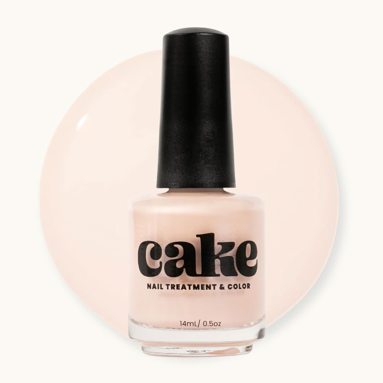 Bottle of Amazing Grace soft pink nail strengthening polish by The Beauty Box