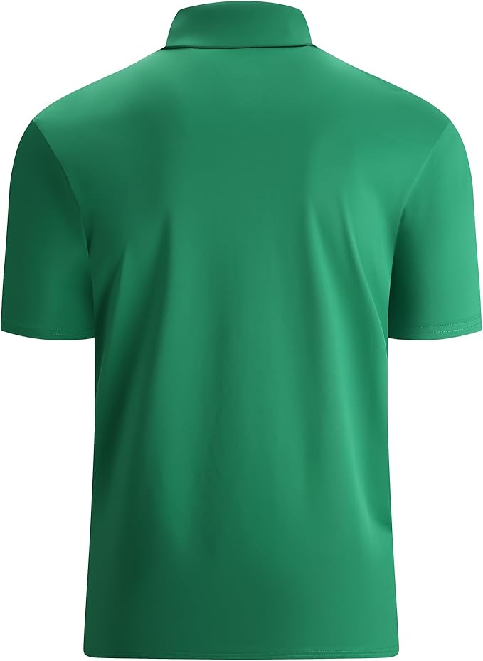 Men's Moisture-Wicking Golf Polo Shirt - Quick-Dry Performance Fit
