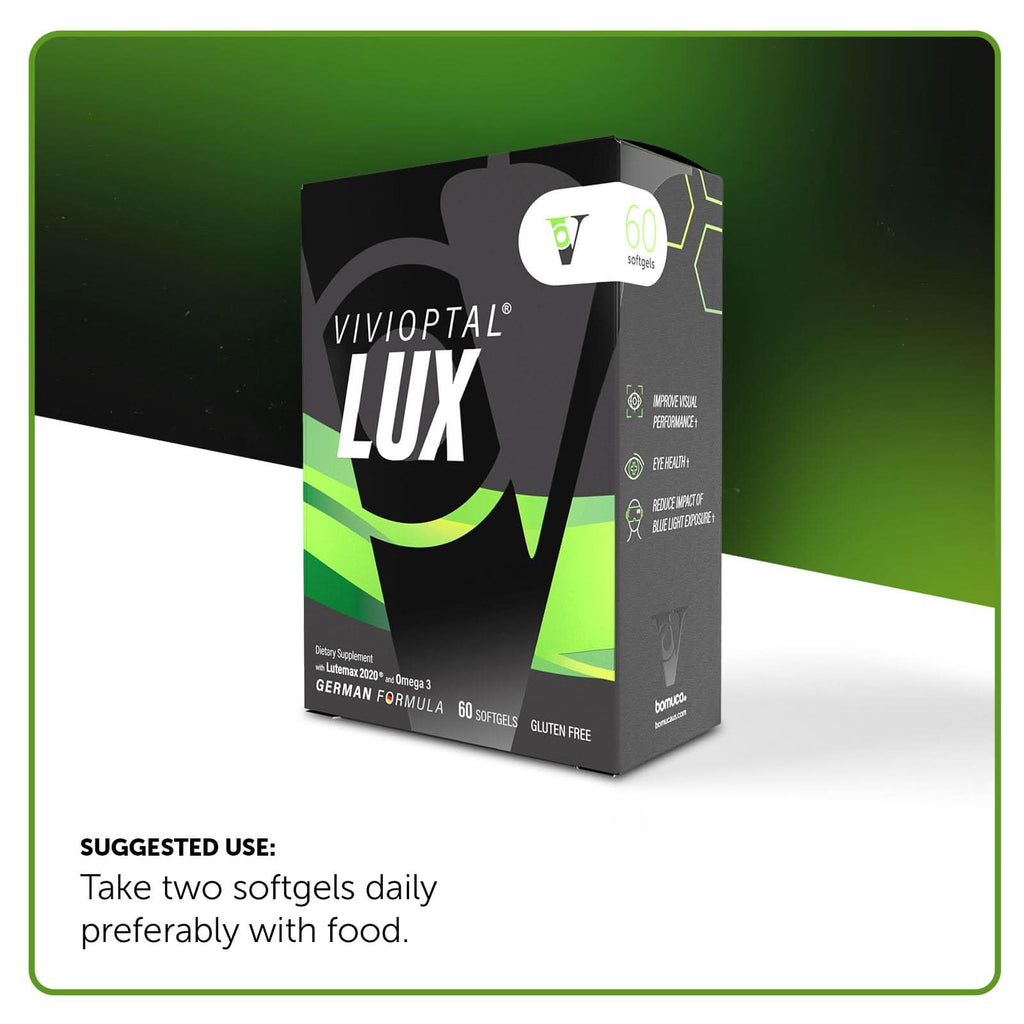 Vivioptal Lux Eye Health Supplement with Lutemax 2020 & Omega 3