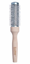 Olivia Garden EcoHair 1 inch bamboo thermal hair brush in light-wood and blue-grey