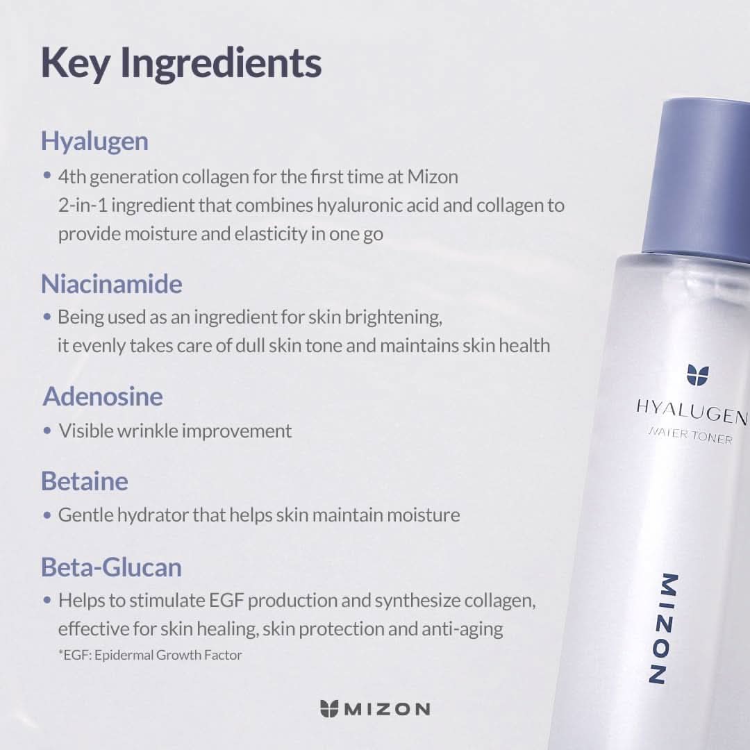 Hyalugen Collagen Water Toner for Deep Hydration & Elasticity