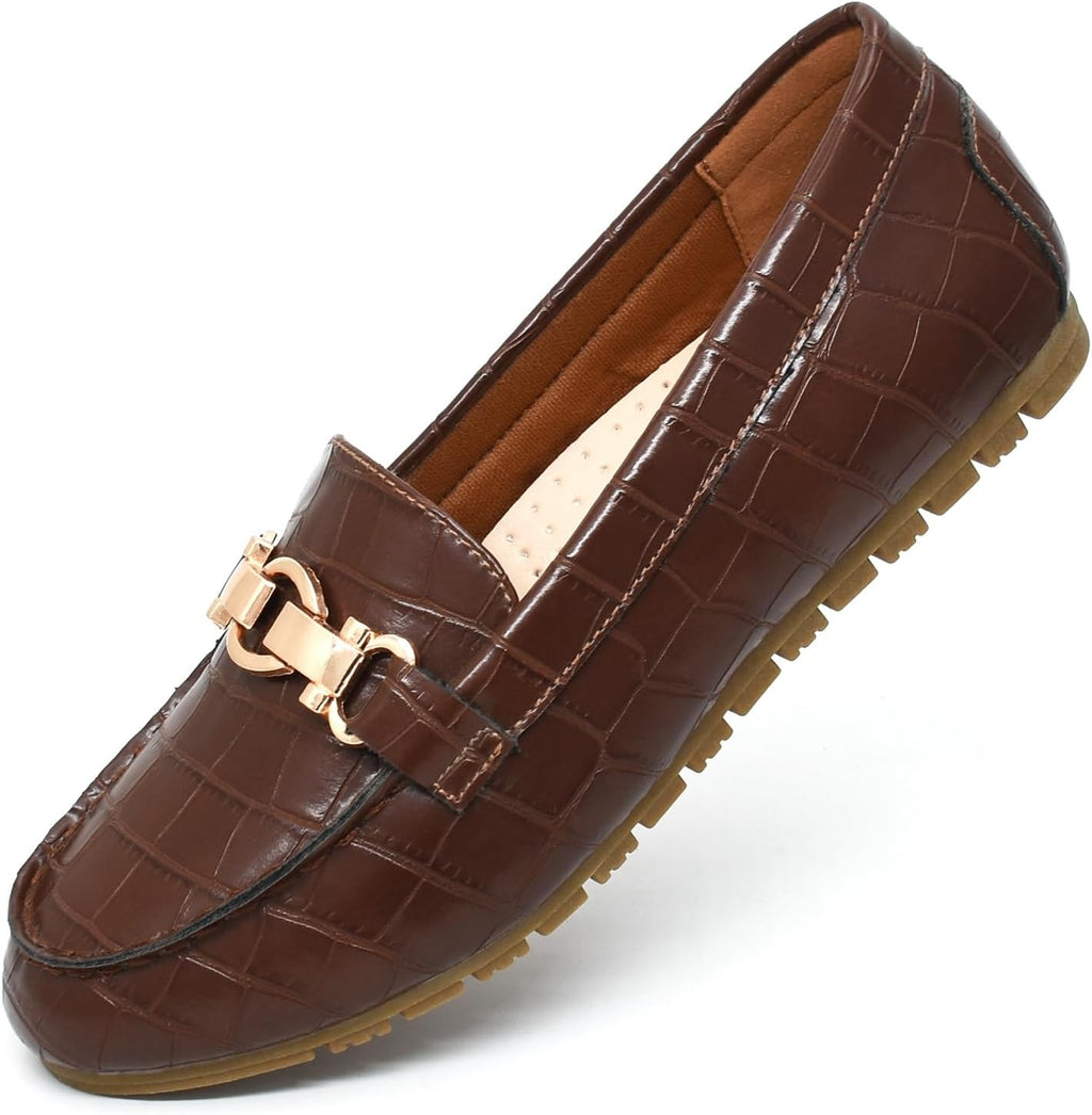 Women Loafers - Comfortable Slip On Business Casual Penny Loafers