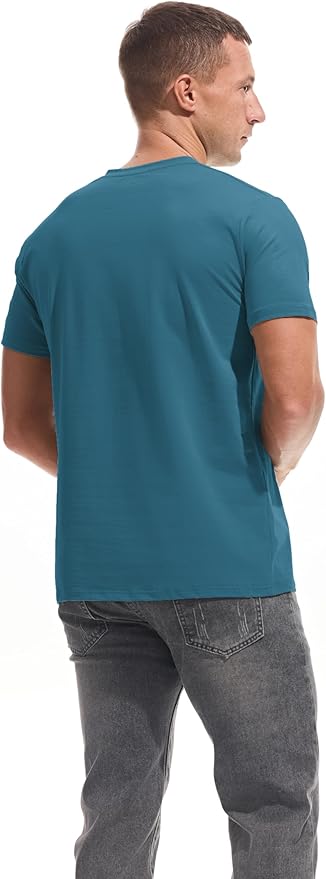 Men’s Modern Fitted V-Neck T-Shirt Premium Comfort Undershirt