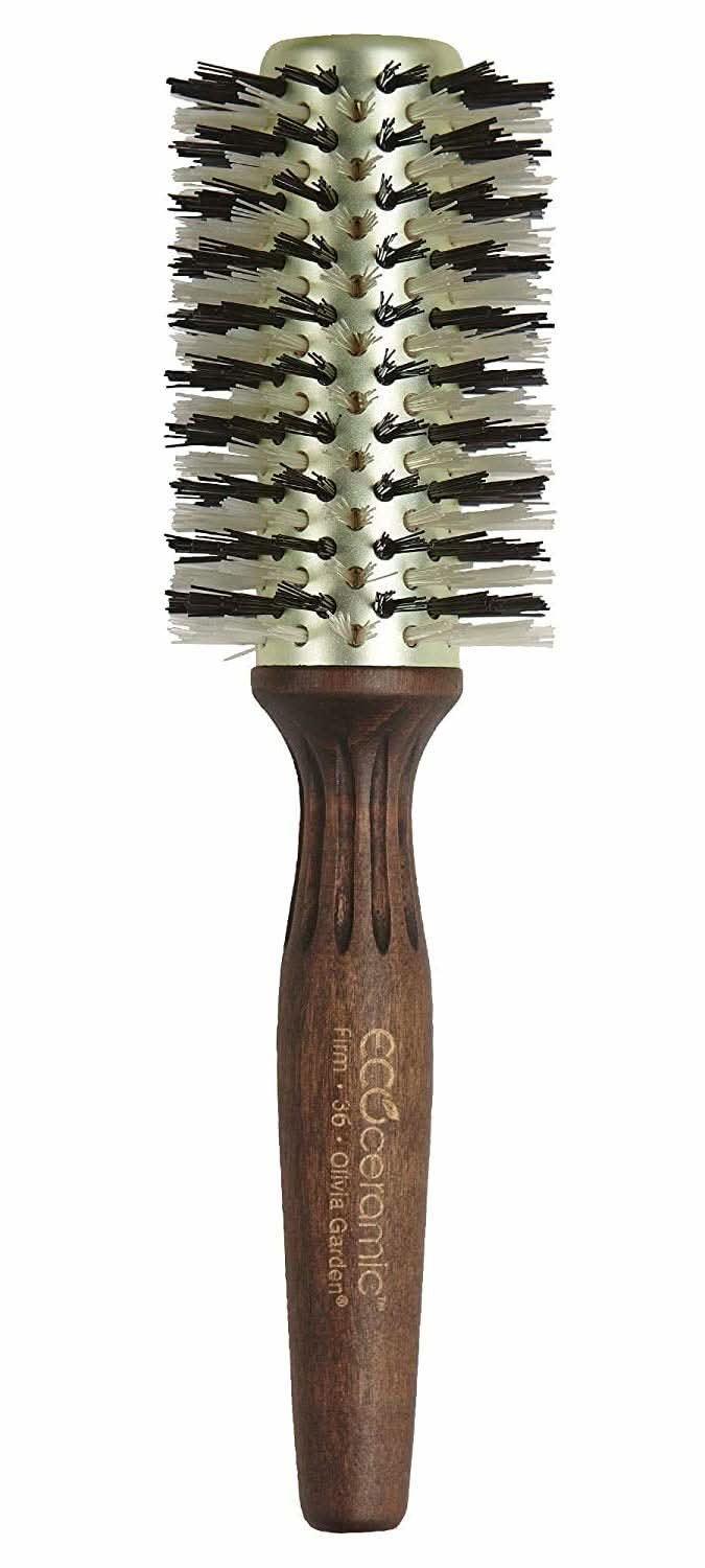 Olivia Garden Eco Ceramic Hair Brush EC-36F with heat-resistant bristles