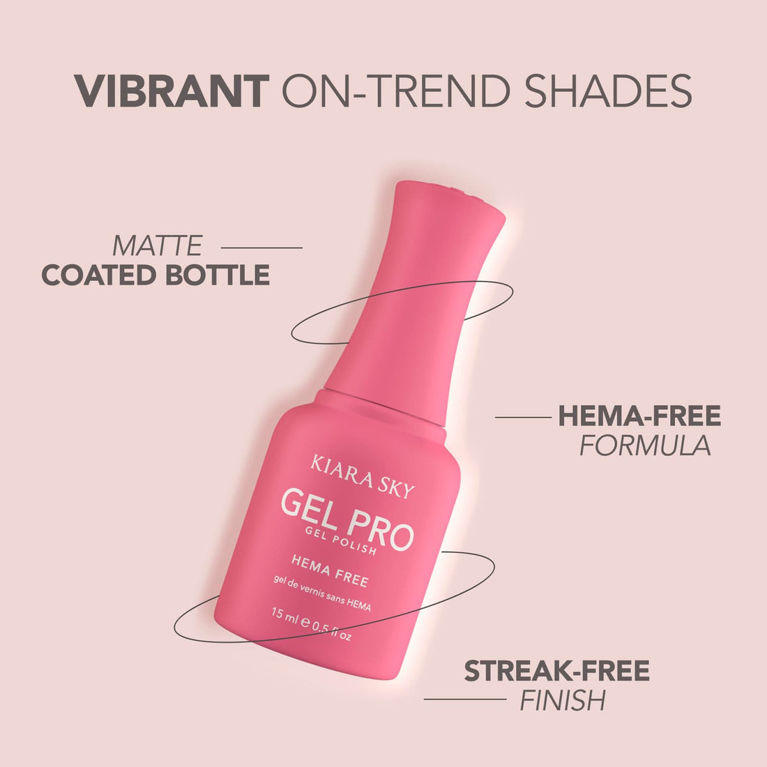 KIARA SKY Pro Hema-Free Gel Nail Polish, Sour Face, 0.5 Fl oz