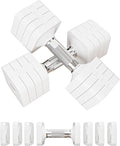 15LB 20LB 50LB Adjustable Dumbbell Set Free Weights Dumbbells Set for Women Men Hand Weights Sets Adjust Dumbbell Weight Sets for Home Gym Exercise Workout Strength Training Equipments