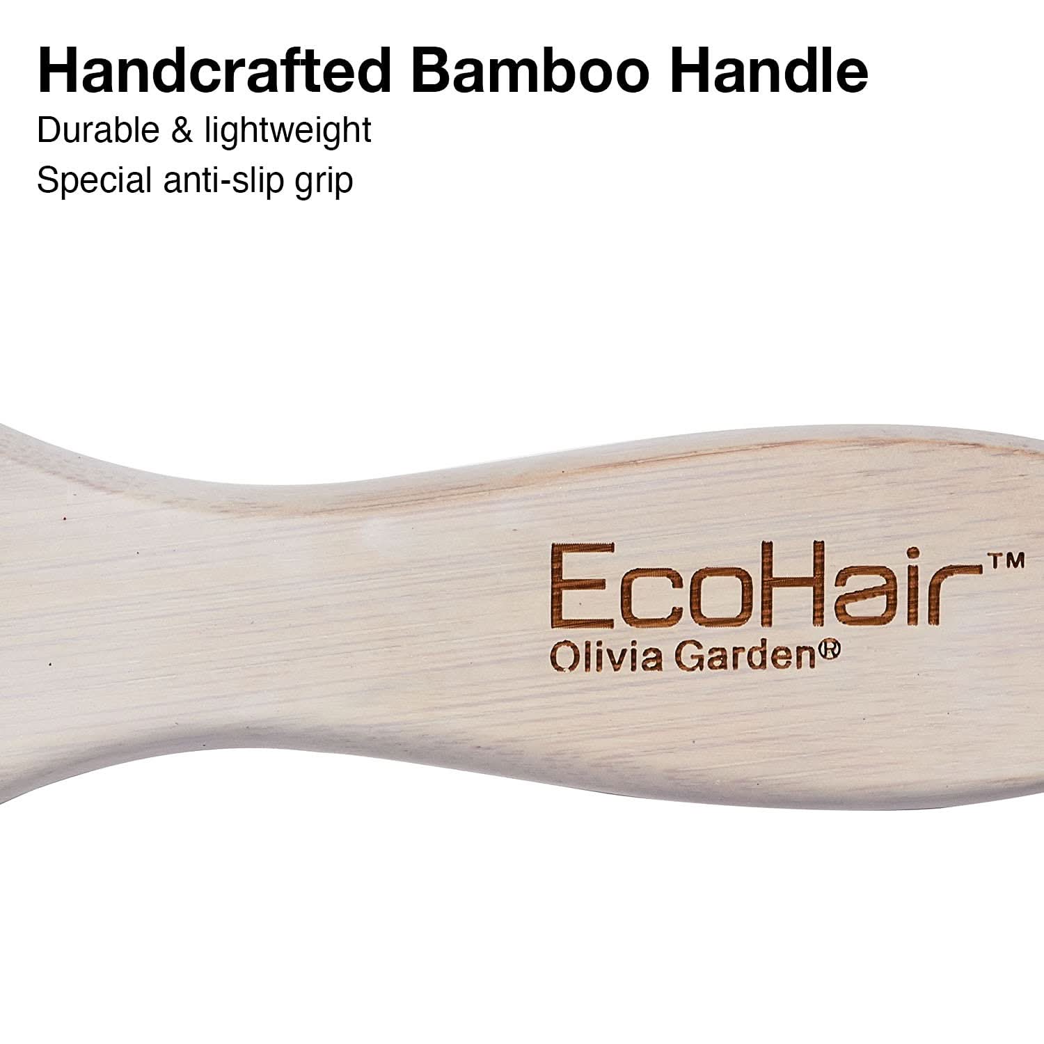 Eco-Friendly Bamboo Paddle Hair Brush with Ionic Bristles