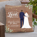 Personalized Wedding Pillow Cover - Wedding Gift For Couple - All Of Me Loves All Of You