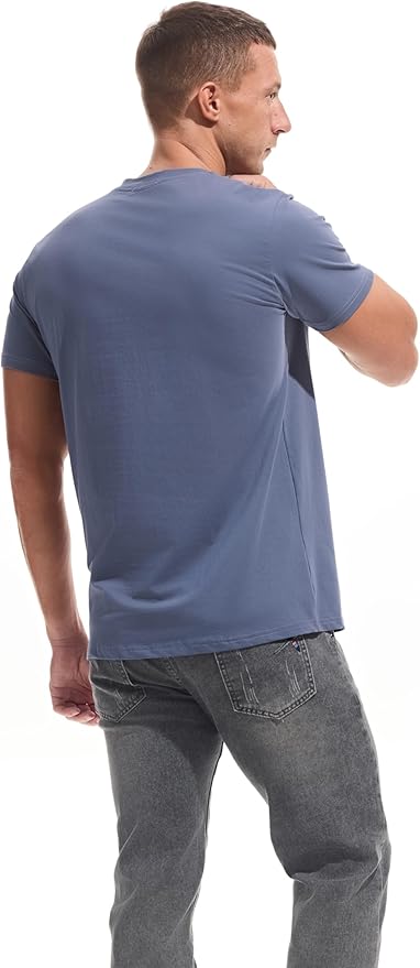 Men’s Modern Fitted V-Neck T-Shirt Premium Comfort Undershirt