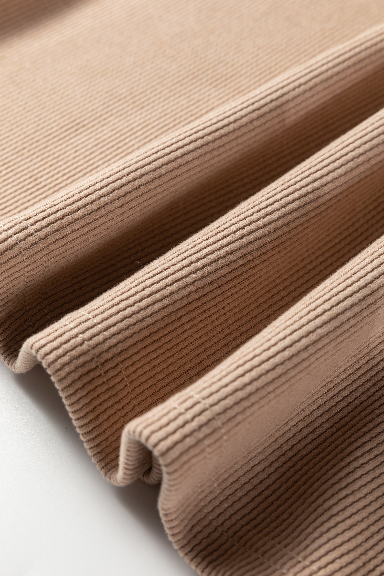 Dark Khaki Thermal Textured Leopard Drawstring Baggy Hoodie