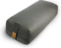 Yoga Bolster (26x10.5x5.5 in) Supportive Yoga Cushion for Restorative Yin Yoga Accessories Rectangular Bolster for Stretching Meditation Pillow 100% Organic Cotton Removable Washable Cover