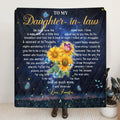 Personalized To My Daughter In Law Quilt/Fleece Blanket - Gift For Daughter In Law