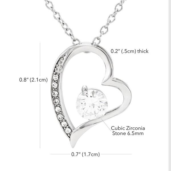 Personalized Forever Love Necklace - Gift Idea For Daughter In-Law - To My Daughter In Law