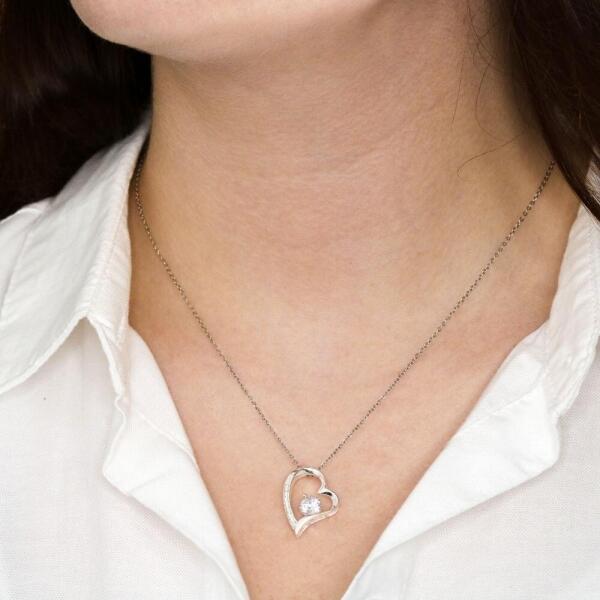 Personalized Couple Forever Love Necklace - Gift For Wife From Husband