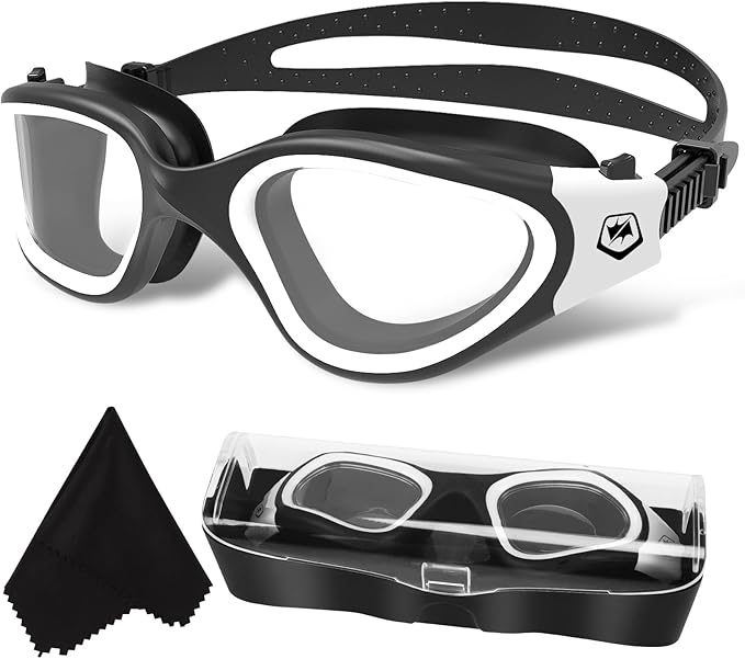 WIN.MAX Polarized Swimming Goggles Swim Pool Goggles Anti Fog Anti UV No Leakage Clear Vision for Men Women Adults Teenagers