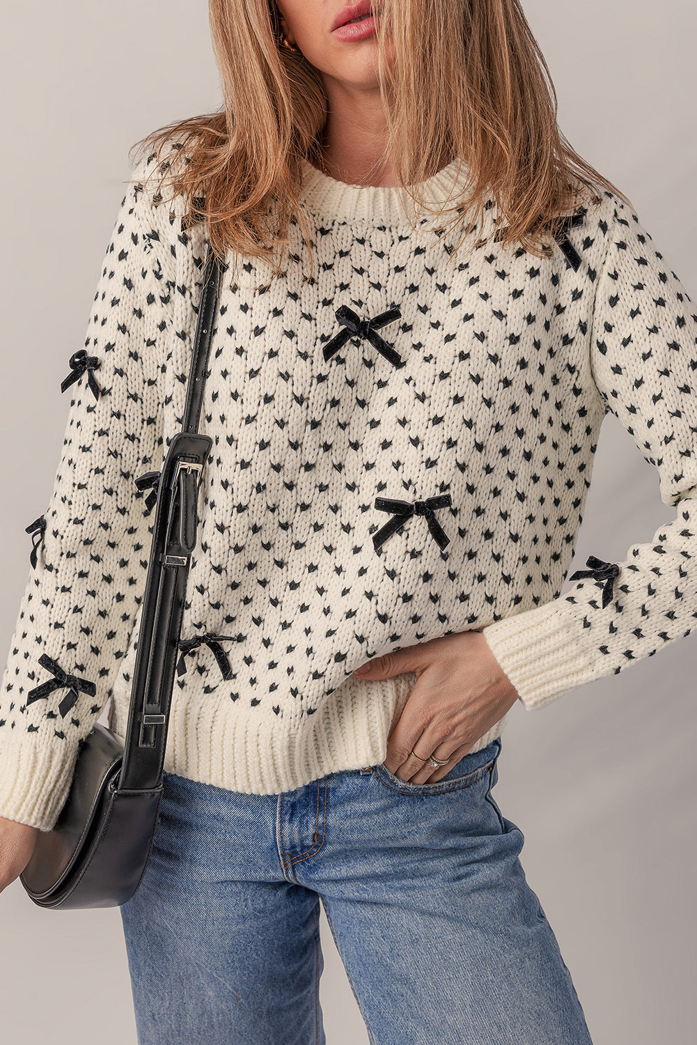 Scarlett Contrast Ribbed Edge Sweater