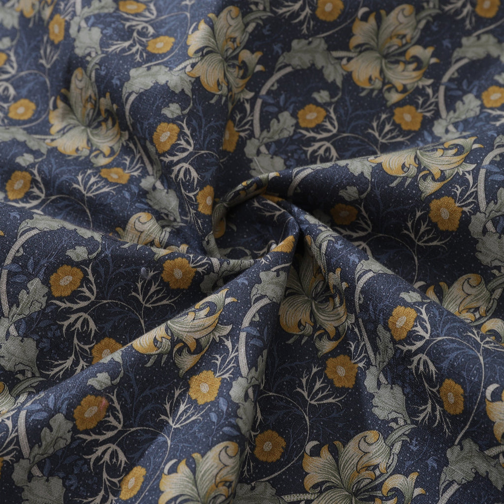 Men's Vintage Floral Cotton Button-Down Short Sleeve Aloha Shirt