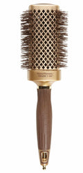 2 inch Olivia Garden NanoThermic square ceramic hair brush in gold and brown