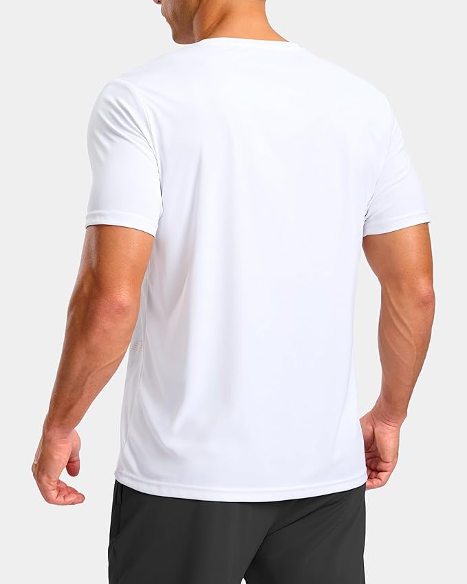 Men's Quick Dry Athletic Running Shirt Short Sleeve Gym Tee