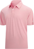 Close up of men's blue jacquard golf polo with hidden placket