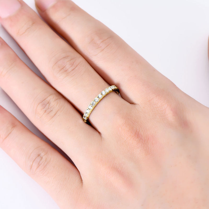 Stylish And Sophisticated Starry Moissanite Ring