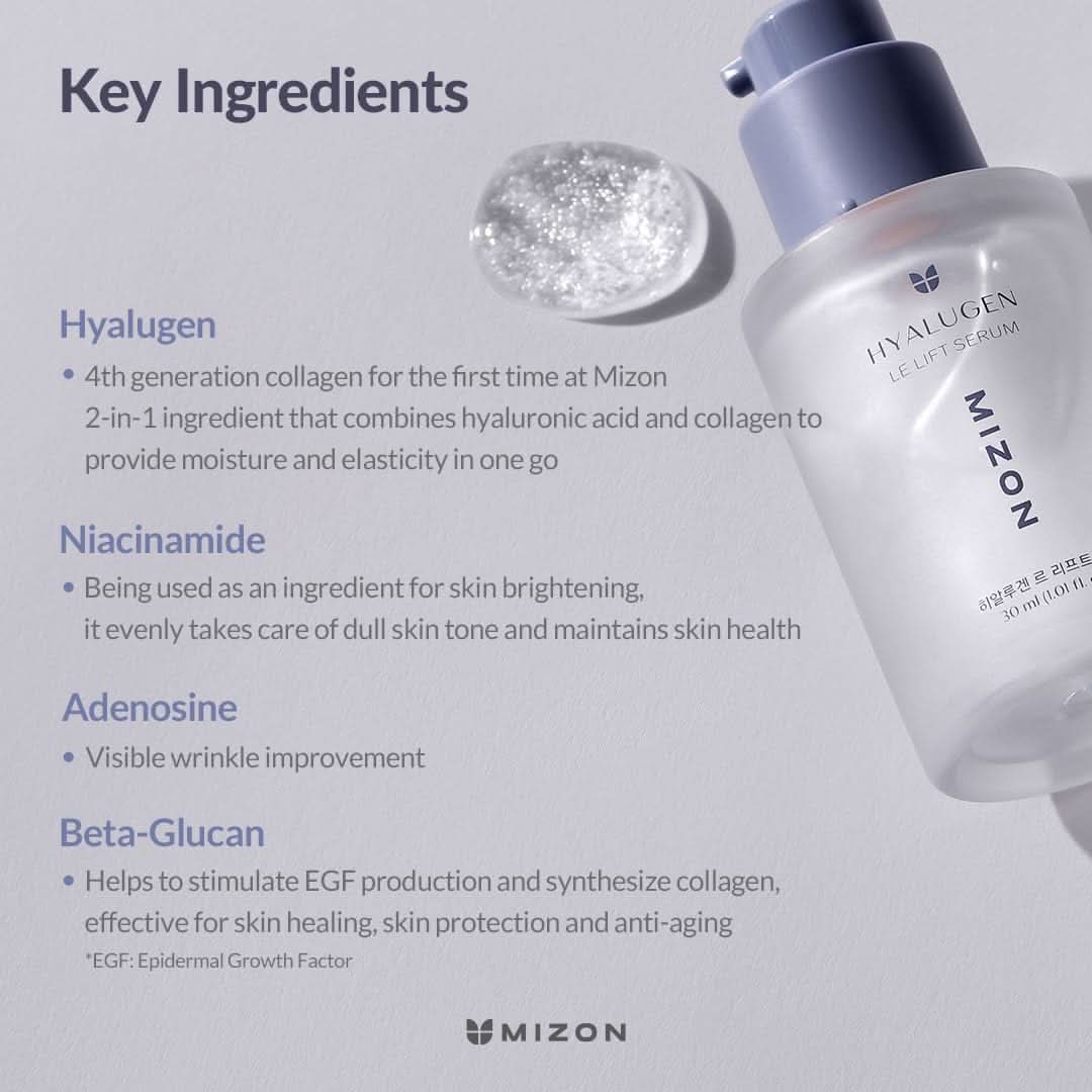 Hyalugen Le Lift Serum 30ml – Anti-Aging Hydrating Face Serum