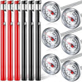 Xuhal 6 Pcs Stainless Steel Kitchen Dial Thermometer 5"