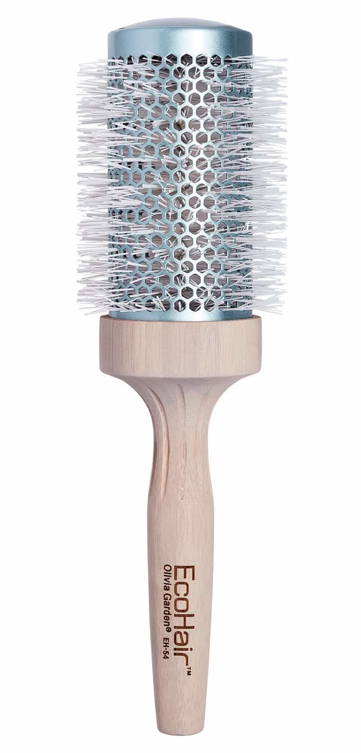 2-inch bamboo thermal styling brush with ceramic ionic barrel for fast drying