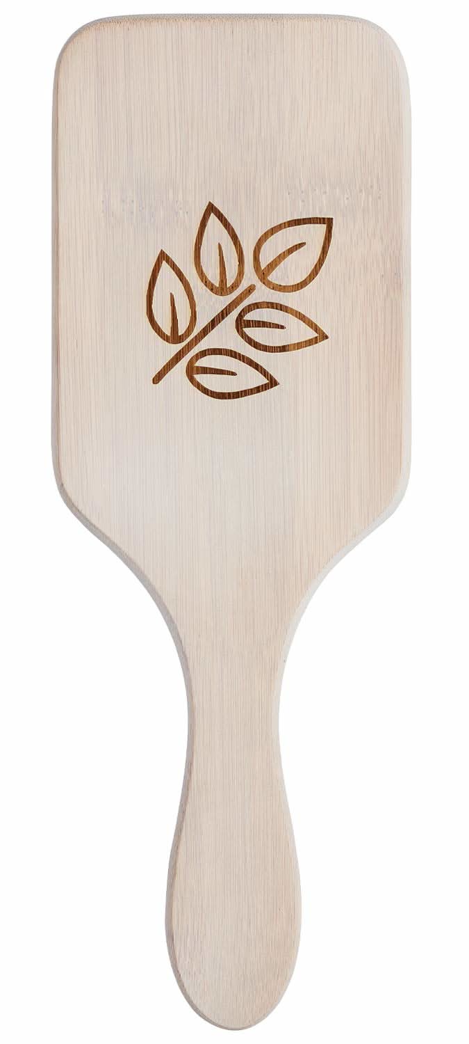 Eco-Friendly Bamboo Paddle Hair Brush with Ionic Bristles