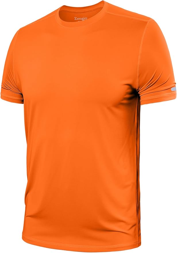Men's Quick Dry Athletic Shirt - Short Sleeve Running Gym Tee