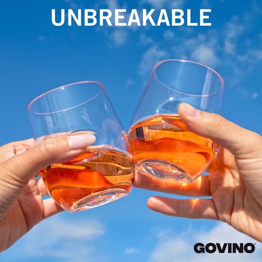 Govino Unbreakable Rocks Whiskey Glass 12.5 oz – Set of 6