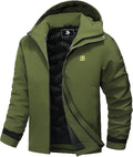 Men's Warm Winter Coats Waterproof Ski Jacket Windproof Snow Coat Mountain Windbreaker Hooded Raincoat