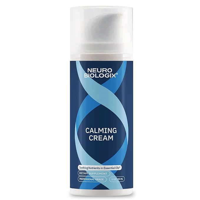 Calming Cream with GABA & L-Theanine – Fast-Absorbing for Relaxation & Mood Support – Soothing with Lavender Oil, 5-HTP & Magnesium – Non-Greasy, Easy to-Use Pump – 3.2oz Bottle