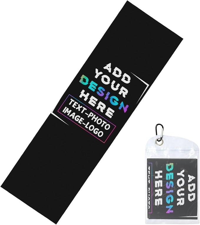 Custom 1-100PCS Cooling Sports Towel, Personalized Photo Logo Soft Cold Exercise Towel for Neck and Face Customized Quick-Drying Cooling Wrap Fitness Workout Sweat Towel 12"x40" (30)